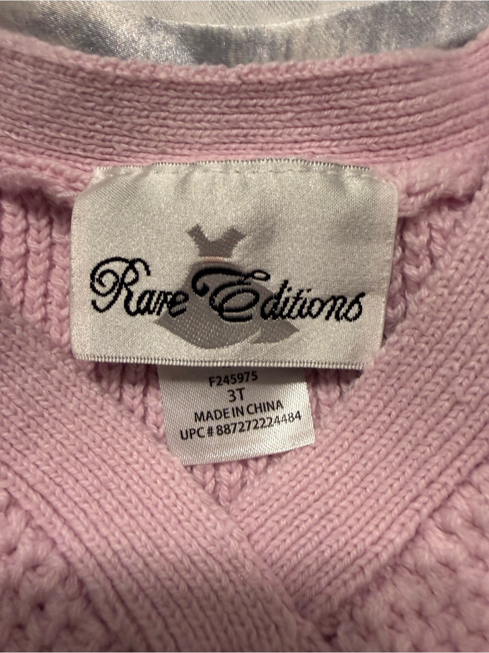Rare Editions Lilac Knit Button-Front Decoration Sweater Vest - Picture 4 of 6